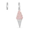 【品牌授权】APM MONACO 女士不对称纯银镶粉色晶钻冰激凌造型耳环 AE10579XORW 商品缩略图0