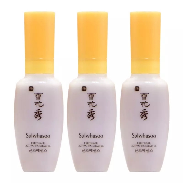 【香港直邮】【3件装】】韩国Sulwhasoo雪花秀精华小样8ml*3JPY带授权招加盟代理