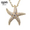 【授权商品】APM MONACO 金黄色纯银镶晶钻海星项链 AC3178OXY 商品缩略图0