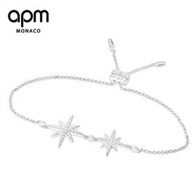 【品牌授权】APM MONACO 纯银镶晶钻双流星手链 AB3325OX