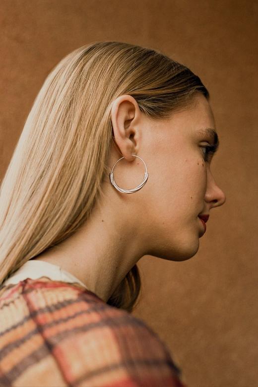 北京仓｜MARIA BLACK-TOVE-耳环 银色（单只）［丹麦设计师］ 商品图0