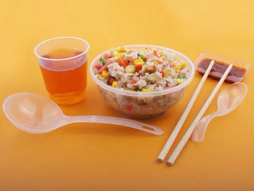 嘉露达一次性加厚款环保餐具套装10人份 商品图3