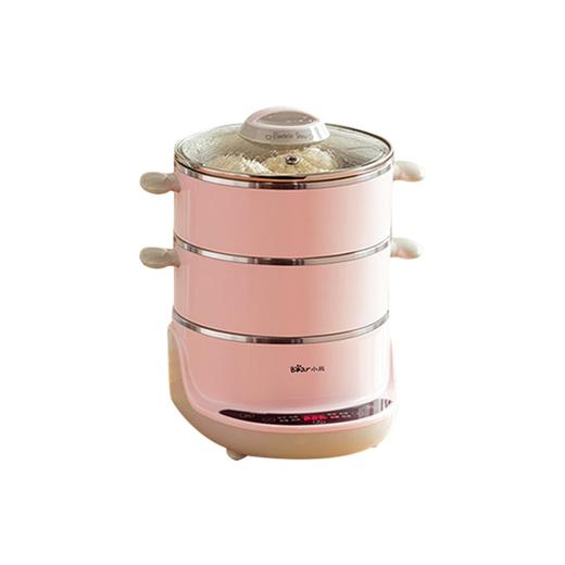 bear小熊电蒸锅dzgd40a14l内钢外塑电蒸锅蒸炖同时2玻璃上盖38大功能