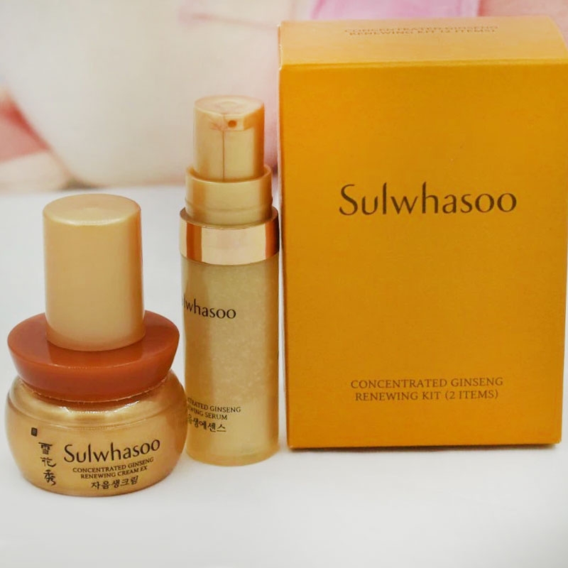 【香港直邮】Sulwhasoo雪花秀 滋盈人参2件套小样（精华5ml+面霜5ml）JPY带授权招加盟代理