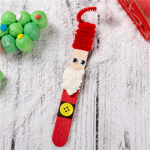 圣诞节可爱人物雪糕棍圣诞树手工DIY材料幼儿园装饰小礼物创意 商品图5