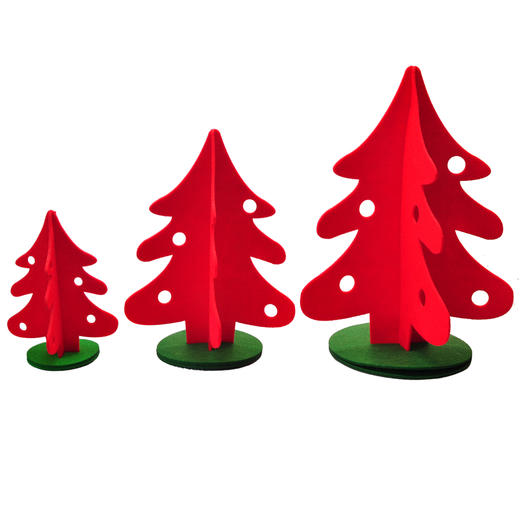 圣诞节装饰用品不织布手工圣诞树场景布置不织布手工diy圣诞树 商品图4