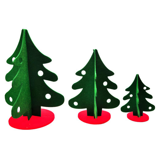 圣诞节装饰用品不织布手工圣诞树场景布置不织布手工diy圣诞树 商品图2