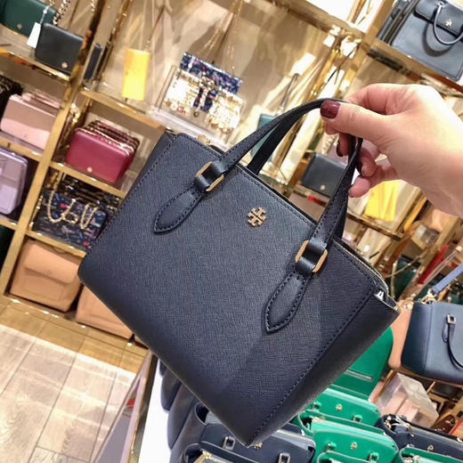 好价！Tory burch TB十字纹牛皮小号饺子包 商品图0