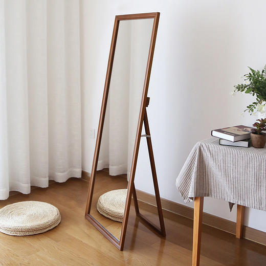 简约实木落地穿衣镜落地地全身镜卧室支架试衣镜子壁挂镜ldj1903054