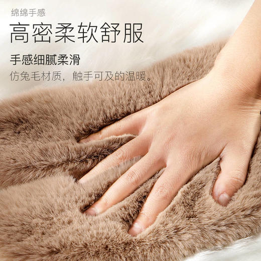仿兔毛保暖鞋垫男女吸汗防臭除臭防寒毛绒加厚加绒棉鞋垫超软冬季 商品图5