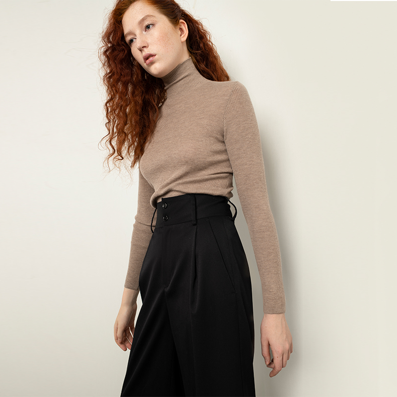 322经典款女士精纺纯山羊绒细羊绒套头衫