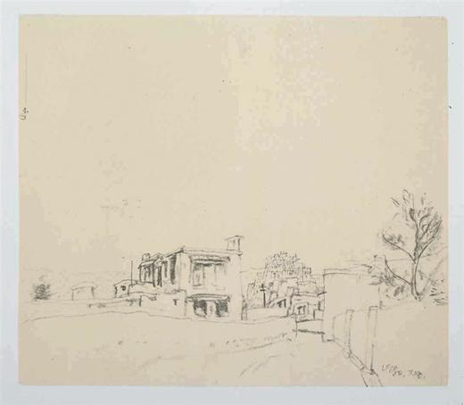 今日美术馆版画-陈丹青-风景速写(9)#此商品参加第十一届北京惠民文化消费季 商品图0