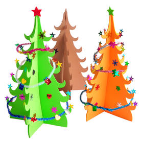 圣诞节小礼物手工diy立体圣诞树幼儿园儿童手工制作材料包装饰