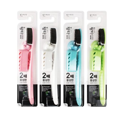 【中欧班列精选】韩国牙刷 原装进口王打大刷头双层牙刷6888 商品图0