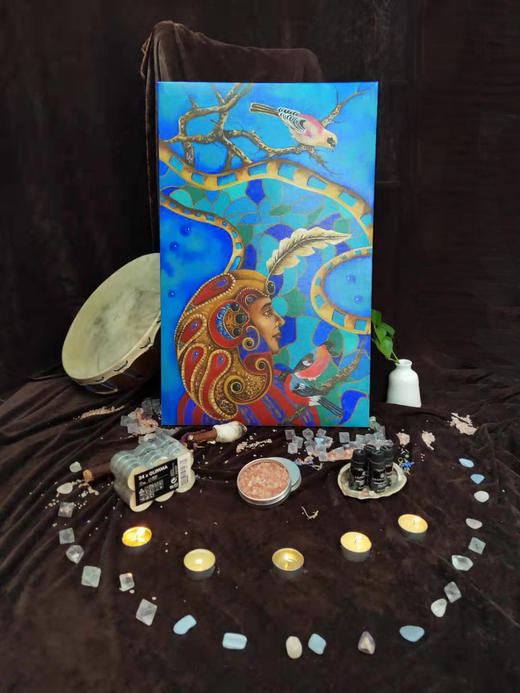 Starka画作之《精油魔法》封面及封底复制画 商品图1