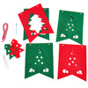 圣诞节小礼物不织布圣诞挂旗装饰品圣诞树儿童手工diy幼儿园材料 商品缩略图1