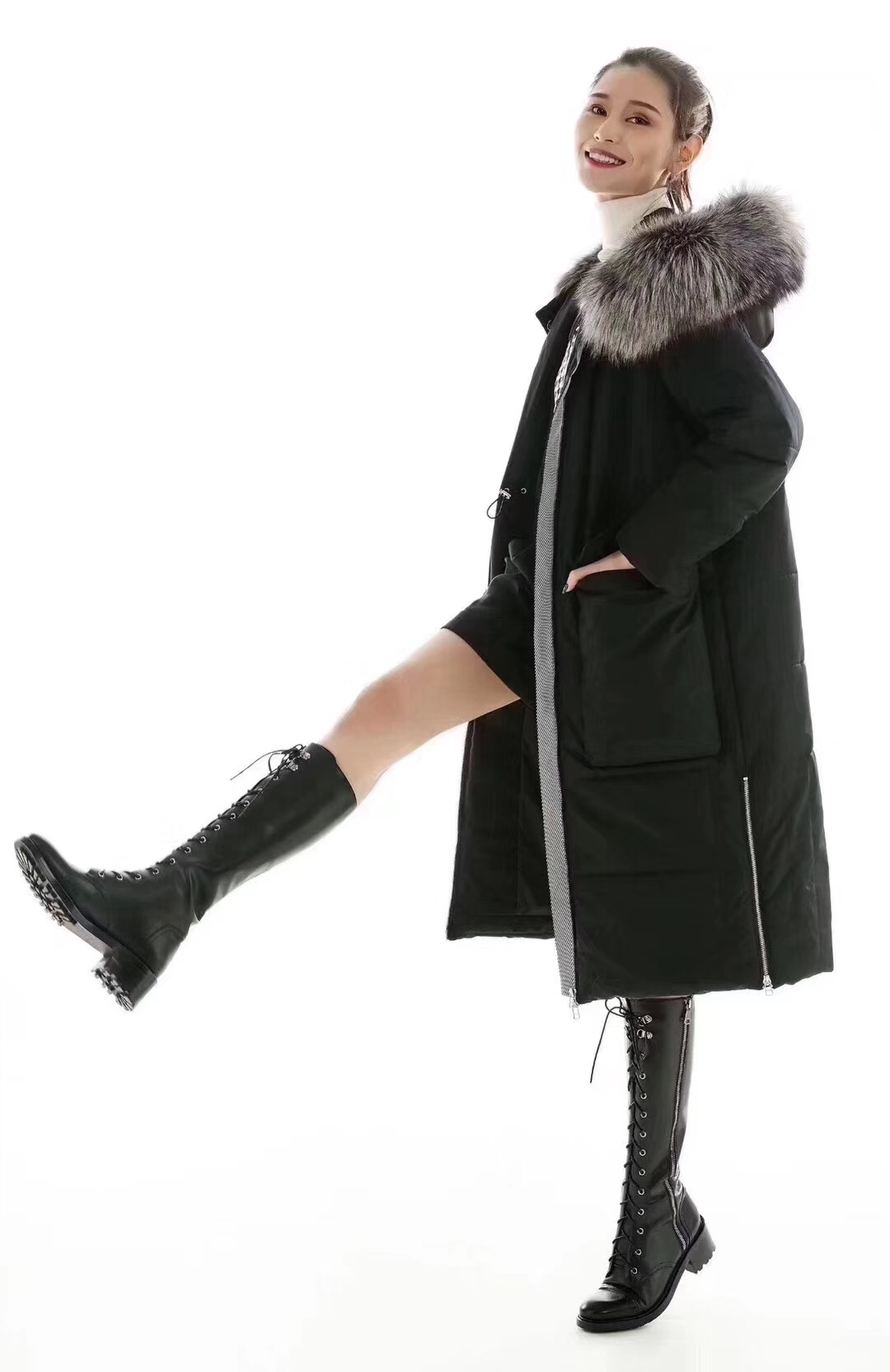 三楼阿玛施长款新雪丽棉服超轻超保暖