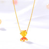 中银金行黄金金鱼吊坠女款足金吊坠波妞烤漆小金鱼挂坠送礼黄金吊坠重量约0.15g赠银项链DSCA0127 商品缩略图2