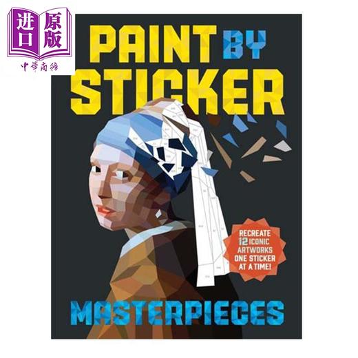 【中商原版】贴图画册：大师作品 英文原版 Paint by Sticker：Masterpieces Workman Publishing 商品图0