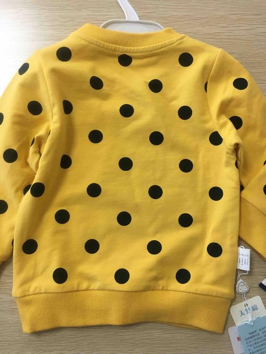 棉果果春秋季女童小毛圈圆点套头卫衣M122180220128 商品图7