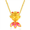 中银金行黄金金鱼吊坠女款足金吊坠波妞烤漆小金鱼挂坠送礼黄金吊坠重量约0.15g赠银项链DSCA0127 商品缩略图4