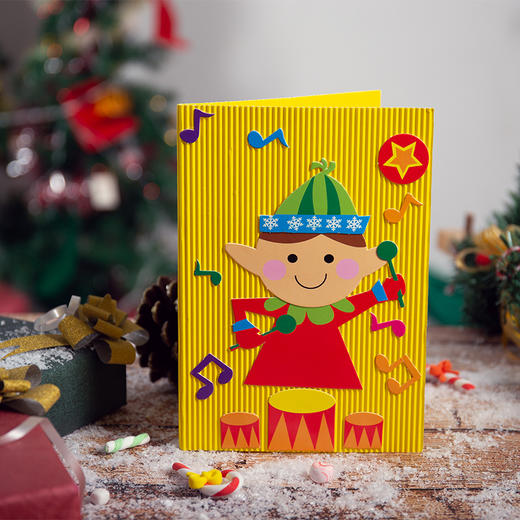 圣诞节小礼物手工diy信封贺卡儿童制作材料包幼儿园装饰圣诞树 商品图4