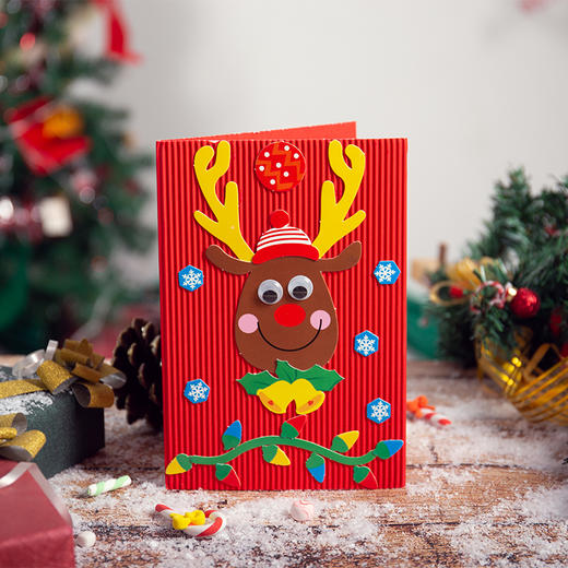 圣诞节小礼物手工diy信封贺卡儿童制作材料包幼儿园装饰圣诞树 商品图6