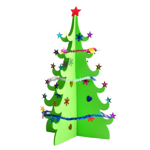 圣诞节小礼物手工diy立体圣诞树幼儿园儿童手工制作材料包装饰 商品图3