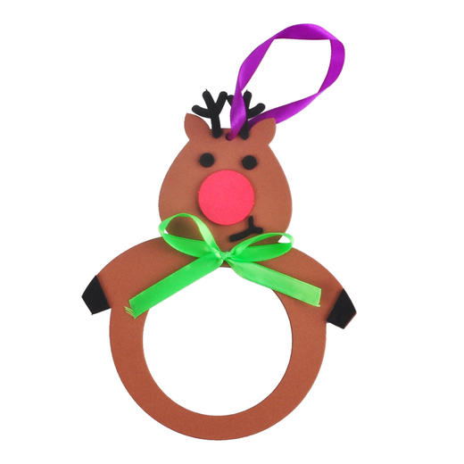 美可圣诞节小礼物手工diy圣诞EVA相框幼儿园装饰场景布置饰品儿童 商品图7