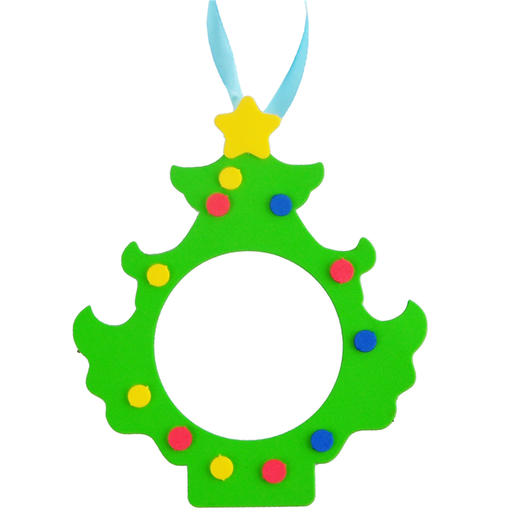 美可圣诞节小礼物手工diy圣诞EVA相框幼儿园装饰场景布置饰品儿童 商品图5