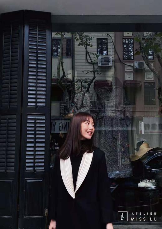 AtelierMissLu / Pura-可拆卸翻领复古长款羊毛外套 商品图5