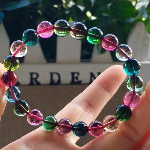 88mm2285克巴西全彩碧玺手链