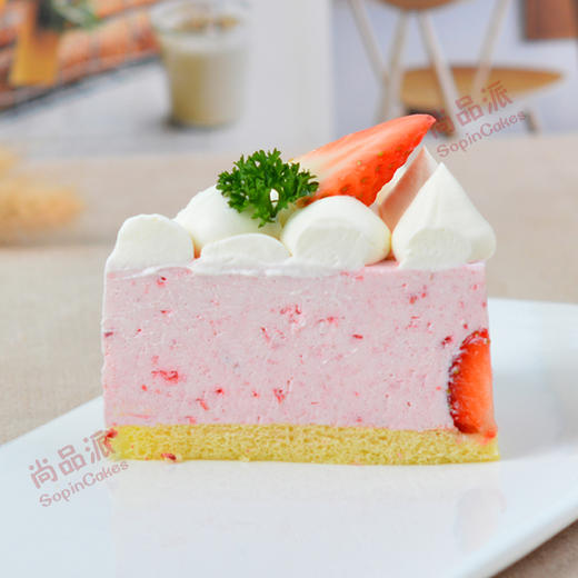【草莓季】新鲜草莓慕斯蛋糕，香味浓郁，入口享受融化的快感【惠州】 商品图3