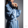 #0101 Oversized Self-belt Coat 慵懒廓形腰带大衣 雾蓝色 商品缩略图10