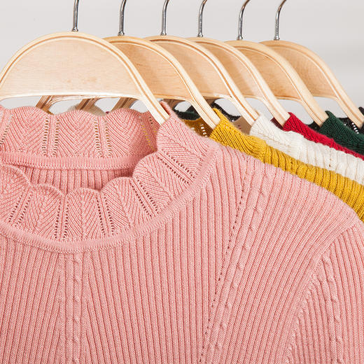 欧芮儿2019冬季新款半高领套头羊毛衫女修身保暖羊毛打底衫 商品图2