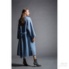 #0101 Oversized Self-belt Coat 慵懒廓形腰带大衣 雾蓝色 商品缩略图7