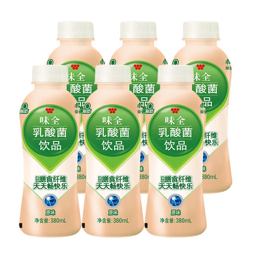 康师傅 味全乳酸菌 原味 380mlx6瓶