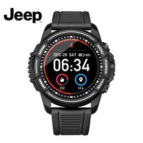 吉普(JEEP)智能手表 15天超长续航 智能表 多功能运动监测 IP68级游泳防水