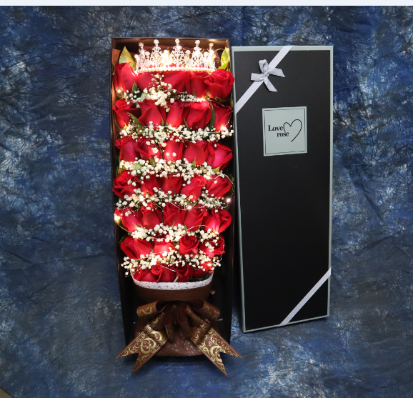 三生三世----33支红玫瑰黑色礼盒六选一
