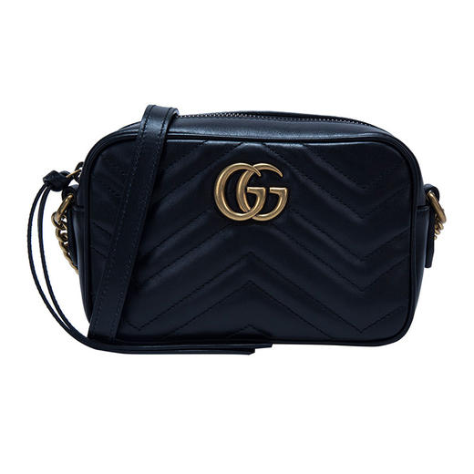 GUCCI 古驰 GUCCI女包  女士GG Marmont相机包迷你链条单肩包448065 DTD1T 商品图1