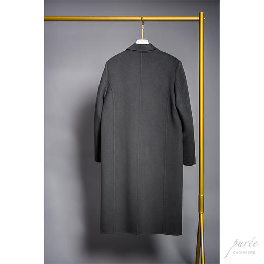 #0823 Double-breasted Power Coat 双排扣气场大衣 林雾灰 商品图10