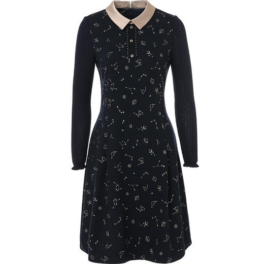 乔万尼连衣裙流行羊毛打底裙气质秋冬内搭连衣裙EN4E830 商品图4