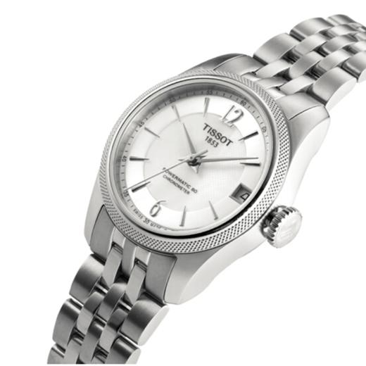 Tissot 天梭宝环系列天文台认证款钢带80机芯机械女表 T108.208.11.117.00 商品图1
