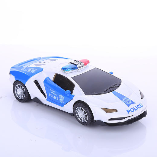 抖音同款电动变形警车自动旋转开门带万向轮儿童夜市地摊玩具批发亲子