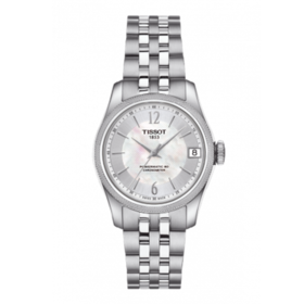 Tissot 天梭宝环系列天文台认证款钢带80机芯机械女表 T108.208.11.117.00