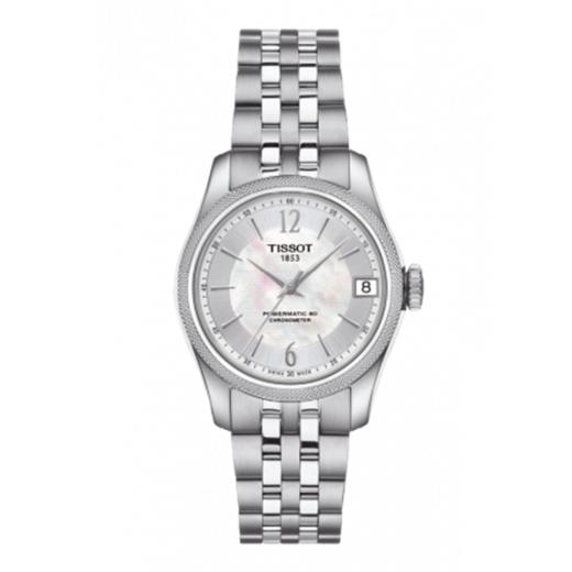 Tissot 天梭宝环系列天文台认证款钢带80机芯机械女表 T108.208.11.117.00 商品图0