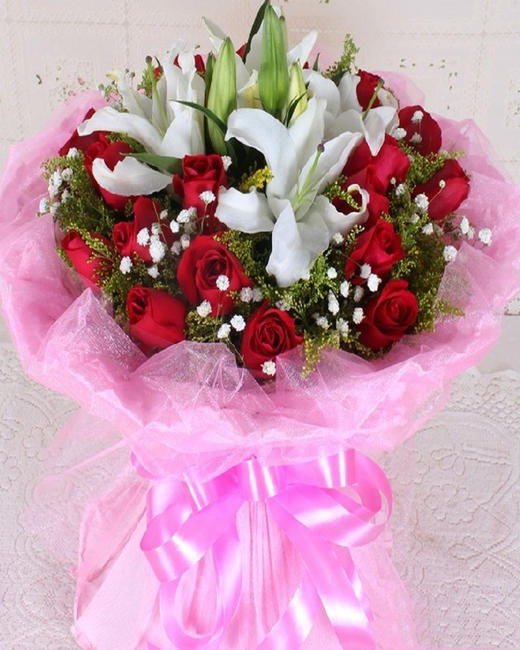 6百合19玫瑰花束 商品图2