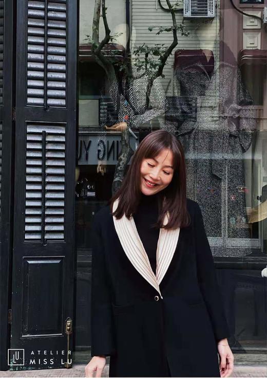 AtelierMissLu / Pura-可拆卸翻领复古长款羊毛外套 商品图1