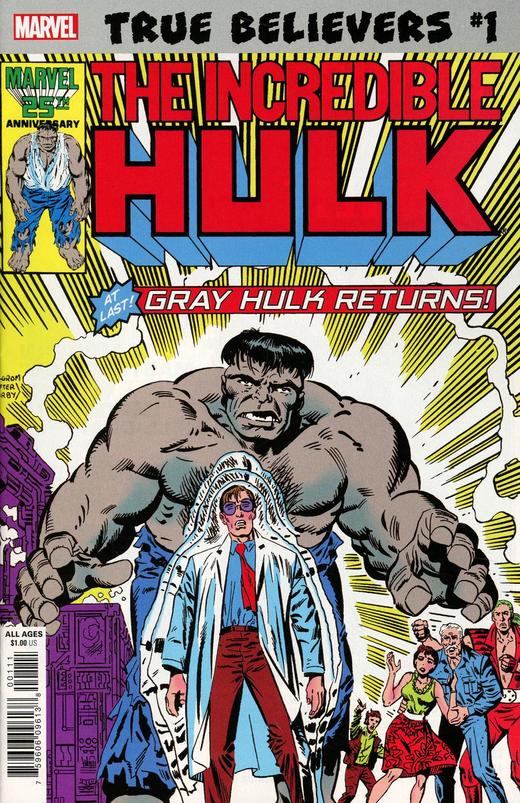 浩克 绿巨人 忠实信徒 特刊 True Believers Hulk Gray Hulk Returns（2019）普封 商品图0