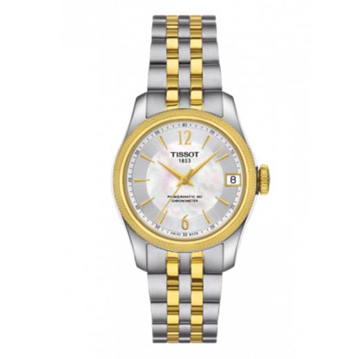 Tissot 天梭宝环系列天文台认证款钢带80机芯机械女表 T108.208.22.117.00 商品图0